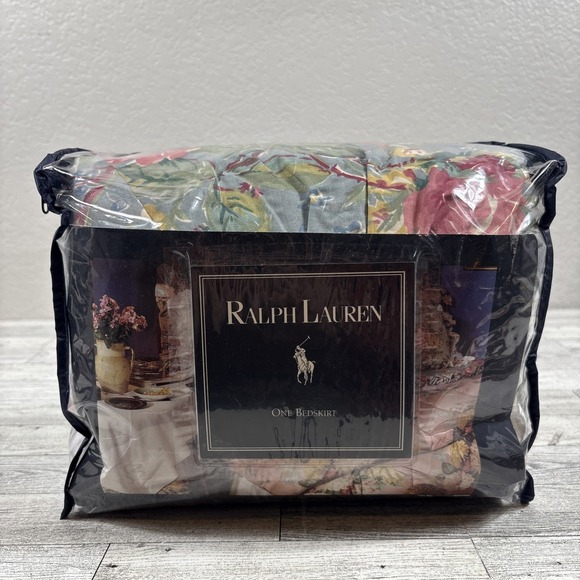 Ralph Lauren Garden Rambler King Dust Ruffle Bedskirt Floral